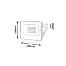 Rabalux 7063 LED kültéri spotlámpa Flood 1x20W | 2200lm | 4000K | IP65 - fekete