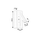 Rabalux 98071286 LED fali spotlámpa Gello  | 4W integrált LED forrás | 220lm | 3000K