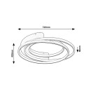 Rabalux 98071288 LED mennyezetre szerelhető lámpa Holize | 50W integrált LED forrás | 3400lm | 4000K