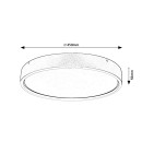 Rabalux 98071289 LED mennyezetre szerelhető lámpa Dewson  | 37W integrált LED forrás | 2480lm | 3000K