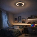 Rabalux 71348 LED ventilátor világítással Dalfon | 24W integrált LED forrás | 2200lm | 3000-6500K | távirányítás | fényerőszabályzó | fehér