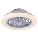 Rabalux 71348 LED ventilátor világítással Dalfon | 24W integrált LED forrás | 2200lm | 3000-6500K | távirányítás | fényerőszabályzó | fehér