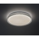 Rabalux 71349 LED mennyezetre szerelhető lámpa Monira | 34W integrált LED forrás | 2300lm | 3000-6500K | távirányítás | fényerőszabályzó | fekete