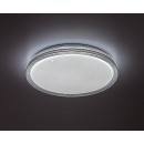 Rabalux 71349 LED mennyezetre szerelhető lámpa Monira | 34W integrált LED forrás | 2300lm | 3000-6500K | távirányítás | fényerőszabályzó | fekete