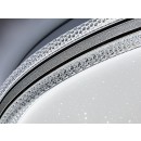 Rabalux 71349 LED mennyezetre szerelhető lámpa Monira | 34W integrált LED forrás | 2300lm | 3000-6500K | távirányítás | fényerőszabályzó | fekete