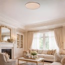 Rabalux 71349 LED mennyezetre szerelhető lámpa Monira | 34W integrált LED forrás | 2300lm | 3000-6500K | távirányítás | fényerőszabályzó | fekete