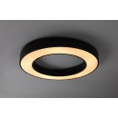 Rabalux 71361 LED mennyezetre szerelhető lámpa Cirano | 45W integrált LED forrás | 2700lm | 3000-6500K | távirányítás | fényerőszabályzó | fekete