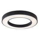 Rabalux 71361 LED mennyezetre szerelhető lámpa Cirano | 45W integrált LED forrás | 2700lm | 3000-6500K | távirányítás | fényerőszabályzó | fekete