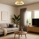 Rabalux 71362 LED mennyezetre szerelhető lámpa Cirano | 24W integrált LED forrás | 1420lm | 3000/4000/6000K | aranyszínű