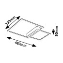 Rabalux 98071376 LED mennyezetre szerelhető lámpa Heleth | 24W integrált LED forrás | 1530lm | 3000K