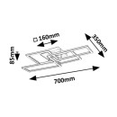 Rabalux 98071389 LED mennyezetre szerelhető lámpa Drusus  | 40W integrált LED forrás | 3050lm | 3000-6500K