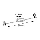 Rabalux 98071395 LED mennyezetre szerelhető lámpa Twisterra  | 24W integrált LED forrás | 1800lm | 4000K