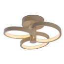 Rabalux 71400 LED mennyezetre szerelhető lámpa Isidora | 32W integrált LED forrás | 2560lm | 3000-6500K | távirányítás | fényerőszabályzó | bézs