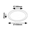 Rabalux 98071406 LED mennyezetre szerelhető lámpa Golwen  | 22W integrált LED forrás | 1550lm | 3000-6500K