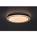 Rabalux 71412 LED mennyezetre szerelhető lámpa Corlet | 20W integrált LED forrás | 1500lm | 3000-6500K | távirányítás | fényerőszabályzó | fekete