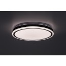 Rabalux 71412 LED mennyezetre szerelhető lámpa Corlet | 20W integrált LED forrás | 1500lm | 3000-6500K | távirányítás | fényerőszabályzó | fekete