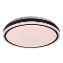 Rabalux 71412 LED mennyezetre szerelhető lámpa Corlet | 20W integrált LED forrás | 1500lm | 3000-6500K | távirányítás | fényerőszabályzó | fekete