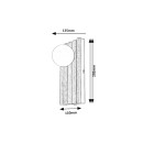 Rabalux 71421 fali lámpa Noxelle G9 | barna