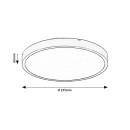 Rabalux 98071425 LED kültéri mennyezeti lámpa Alenzo  | 12W integrált LED forrás | 790lm | 3000+4000+6500K