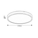 Rabalux 98071427 LED kültéri mennyezeti lámpa Alenzo | 24W integrált LED forrás | 1600lm | 3000+4000+6500K