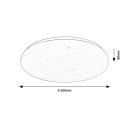 Rabalux 71444 LED mennyezetre szerelhető lámpa Danny2 | 12W integrált LED forrás | 960lm | 3000-6500K | távirányítás | fényerőszabályzó | fehér