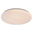 Rabalux 71445 LED mennyezetre szerelhető lámpa Danny2 | 22W integrált LED forrás | 2100lm | 3000-6500K | távirányítás | fényerőszabályzó | fehér