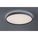 Rabalux 71450 LED mennyezetre szerelhető lámpa Zerava | 60W integrált LED forrás | 3800lm | 3000-6500K | távirányítás | fényerőszabályzó | fekete