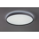Rabalux 71450 LED mennyezetre szerelhető lámpa Zerava | 60W integrált LED forrás | 3800lm | 3000-6500K | távirányítás | fényerőszabályzó | fekete