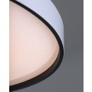 Rabalux 71450 LED mennyezetre szerelhető lámpa Zerava | 60W integrált LED forrás | 3800lm | 3000-6500K | távirányítás | fényerőszabályzó | fekete