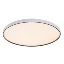 Rabalux 71451 LED mennyezetre szerelhető lámpa Zerava | 80W integrált LED forrás | 4400lm | 3000-6500K | távirányítás | fényerőszabályzó | fekete