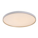 Rabalux 71454 LED mennyezetre szerelhető lámpa Zerava | 80W integrált LED forrás | 4600lm | 3000-6500K | távirányítás | fényerőszabályzó | aranyszínű