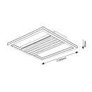 Rabalux 71457 LED mennyezetre szerelhető lámpa Noxelle | 26W integrált LED forrás | 1360lm | 3000/4000/6000K | barna