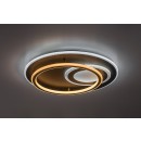 Rabalux 71466 LED mennyezetre szerelhető lámpa Brantiel | 60W integrált LED forrás | 3000lm | 3000-6000K | távirányítás | fényerőszabályzó | fekete