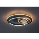 Rabalux 71466 LED mennyezetre szerelhető lámpa Brantiel | 60W integrált LED forrás | 3000lm | 3000-6000K | távirányítás | fényerőszabályzó | fekete