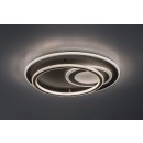 Rabalux 71466 LED mennyezetre szerelhető lámpa Brantiel | 60W integrált LED forrás | 3000lm | 3000-6000K | távirányítás | fényerőszabályzó | fekete