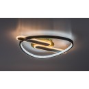 Rabalux 71467 LED mennyezetre szerelhető lámpa Brantiel | 60W integrált LED forrás | 3000lm | 3000-6000K | távirányítás | fényerőszabályzó | fekete