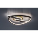 Rabalux 71467 LED mennyezetre szerelhető lámpa Brantiel | 60W integrált LED forrás | 3000lm | 3000-6000K | távirányítás | fényerőszabályzó | fekete