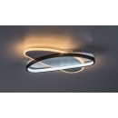 Rabalux 71469 LED mennyezetre szerelhető lámpa Brantiel | 57W integrált LED forrás | 3250lm | 3000-6000K | távirányítás | fényerőszabályzó | fekete