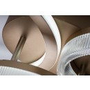 Rabalux 71473 LED mennyezetre szerelhető lámpa Rivona | 38W integrált LED forrás | 3500lm | 3000-6500K | távirányítás | fényerőszabályzó | aranyszínű