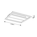 Rabalux 71476 LED mennyezetre szerelhető lámpa Glavian | 24W integrált LED forrás | 1600lm | 4000K | bézs