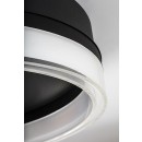 Rabalux 71478 LED mennyezetre szerelhető lámpa Seraphiel | 18W integrált LED forrás | 1110lm | 3000-6500K | távirányítás | fényerőszabályzó | fekete