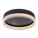 Rabalux 71478 LED mennyezetre szerelhető lámpa Seraphiel | 18W integrált LED forrás | 1110lm | 3000-6500K | távirányítás | fényerőszabályzó | fekete
