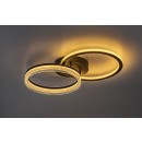 Rabalux 71479 LED mennyezetre szerelhető lámpa Seraphiel | 38W integrált LED forrás | 3100lm | 3000-6500K | távirányítás | fényerőszabályzó | fekete