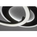 Rabalux 71485 LED mennyezetre szerelhető lámpa Lureo | 24W integrált LED forrás | 1580lm | 3000-6500K | távirányítás | fényerőszabályzó | fekete
