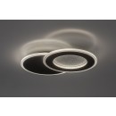 Rabalux 71486 LED mennyezetre szerelhető lámpa Lureo | 24W integrált LED forrás | 1510lm | 3000-6500K | távirányítás | fényerőszabályzó | fekete