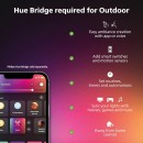 Philips Hue 8719514382763 LED kültéri spotlámpa Welcome 1x20,5W | 2600lm | 2700K | IP44 - szabályozható, fehér, fekete