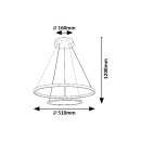 Rabalux 98072040 LED mennyezeti függőlámpa Jasero  | 42W integrált LED forrás | 2260lm | 3000-6500K