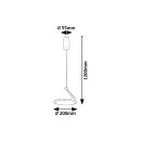 Rabalux 98072328 LED mennyezeti függőlámpa Ovidia  | 20W integrált LED forrás | 1300lm | 3000K