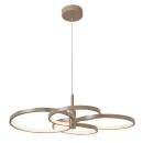 Rabalux 72401 LED mennyezeti függőlámpa Isidora | 70W integrált LED forrás | 5600lm | 3000-6500K | távirányítás | fényerőszabályzó | a kábelen | bézs