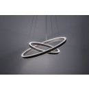 Rabalux 72403 LED mennyezeti függőlámpa Nevira | 45W integrált LED forrás | 3150lm | 3000-6500K | távirányítás | fényerőszabályzó | a kábelen | barna